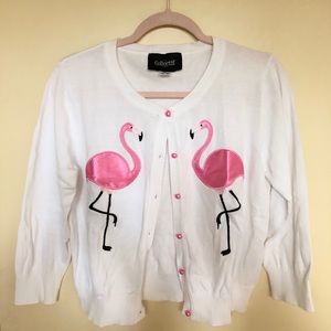 Flamingo cardigan,